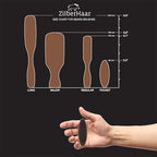 ZilberHaar - Pocket Mustache and Beard Brush - Soft Boar Bristles and Pearwood - Perfect Grooming Tool for Men - Relieves Itch, Works with all Beard Balms and Beard Oils - Made in Europe