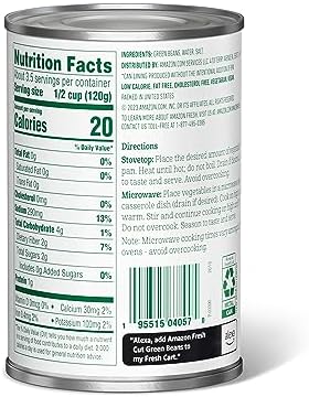 Amazon Grocery, Cut Green Beans, 14.5 Oz (Previously Amazon Fresh, Packaging May Vary) (Pack of 6)