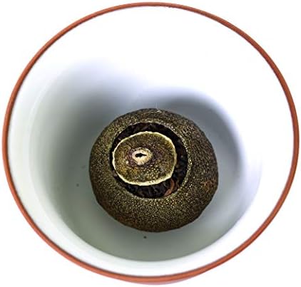 GOARTEA Puerh Tea 50g / 1.76oz Ripe Shu Premium Gongting Grade Xinhui Orange Peel Green Chenpi Citrus - Chinese Yunnan Puer Pu'er Pu-erh Tea