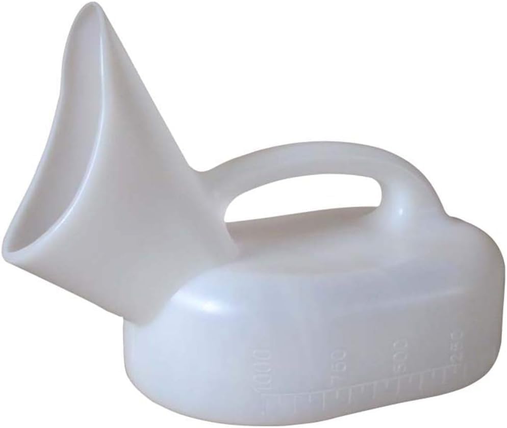 Urinal, Female Portable 1000ml Capacity Plastic for Camping Outdoor Travel Long-Distance Driving