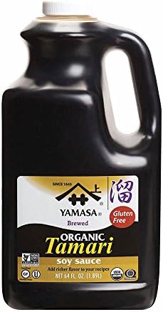 Yamasa Tamari Soy Sauce, Organic, Gluten Free Non-GMO, Kosher 64 fl. oz.