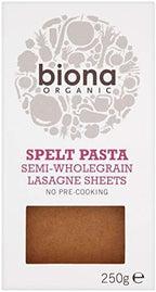 Biona Spelt Lasagne Organic 250g-2 Pack
