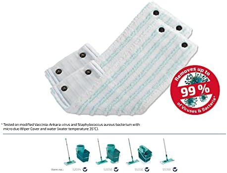 Leifheit Mop Cover, White, Set of 2