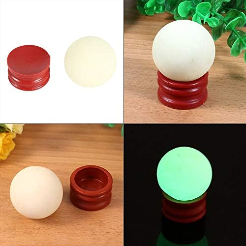 Luminous Stone Orb Ball, Glow in Dark with Base, Stone, 35mm, Desk Decoration