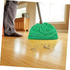 2pcs Broom Cover Cloth Absorbent Mop for Home Use Floor Cleaning Accessory Suitable for Tile Floors Easy Installation Material Green