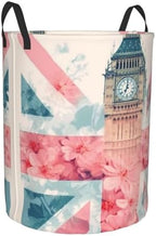 British Flag Print Laundry Basket For Storage Bins Gift Baskets Bedroom Clothes Hamper