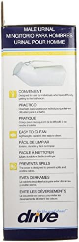 Drive Medical Male Urinal, White