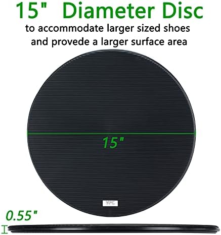 YPC Transfer Disc, Pivot Disc for Transfers, Weight Transfer Device & Mobility Aid with 360 Degree Rotation for Turns, Change in Direction, & Transferring Between Seats, 15inch Diameter(Large)