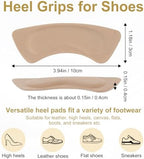 4 Pairs High Heel Inserts for Women and 2 Pairs Heel Cushion Pads, 2 Colors 3/4 Length Self-Adhesive Heel Pads & Shoe Inserts Anti-Slip Heel Grips for Women's 5-9 Highs Heels, Open Toes Flats