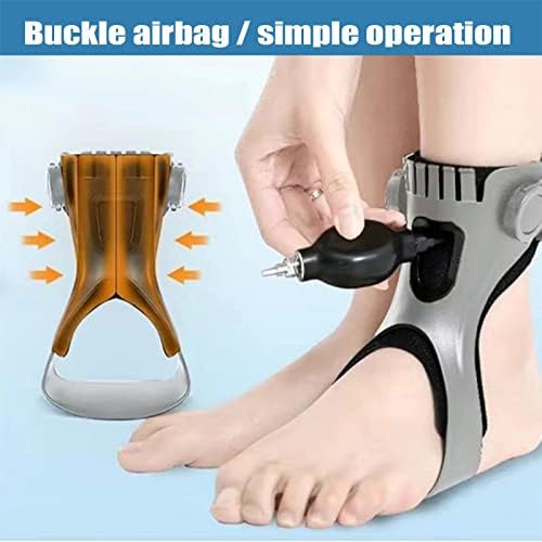 HUANGJUN Drop Orthosis, Ankle Foot Orthosis Support Brace Drop for Achilles Tendon,A/left,S