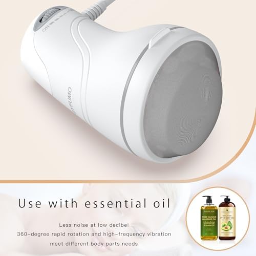 Cellulite Massager, Body Sculpting Machine, Lymphatic Drainage Massager, Handheld Electric Back Massager - White