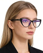 PANNER Blue Light Blocking Glasses Women Bluelight Blocker Computer Cateye Clear Cat Eye Eyeglasses Frame