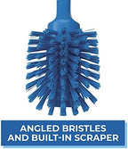 Vikan 42373 Brush,Dish,Scraping Edge,Medium,11",PP/PBT,Blue