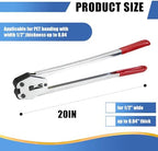 Heavy Duty Banding Strapping Sealer & Crimper for 1/2" Width Polyester Polyproplyn Poly Plastic Strap Manual Tool