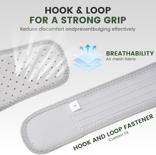 Hernia Belt Truss for Men and Women Left or Right Side Supportive Groin Pain with Removable Compression Pads for Pre or Post-Surgical, Femoral, Breathable Adjustable-S