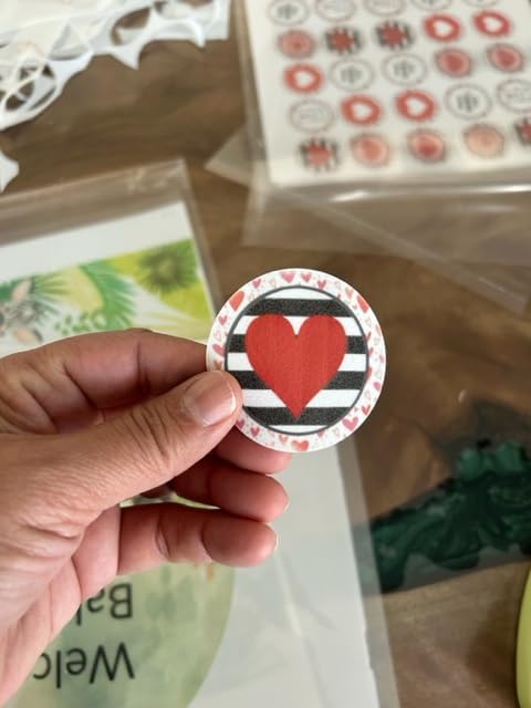 Christmas Edible images for Oreo cookies chocolate covered, edible image cupcake topper printed on edible paper sugar icing sheet, for cookie decorating, 15 circles 2" each PRECUT
