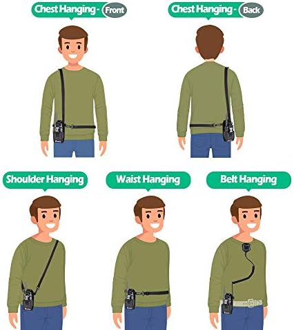 Zeadio Versatile Two-Way Radio Case, Universal Durable Holster Pouch Case Holder for Two-Way Radio Walkie Talkies (ZNC-D, Pack of 1)