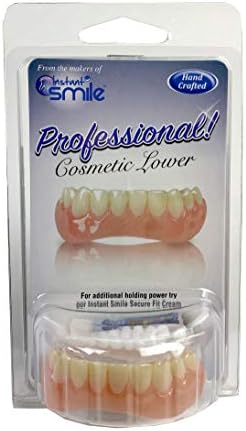 Instant Smile Professional Cosmetic Lower Teeth - New from Hand crafted detail, custom fit at home!