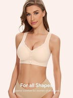 Seamless Front Close Bras for Women Post Surgery Full Coverage Moisture Wicking Comfort Supportive Convenient Bralettes
