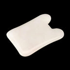 White Jade Crystal Energy Stone Traditional Guasha Board for Body Shoulder Neck Back Massage 1Pcs (Color : U Shape)