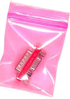 200-2" x 2" 2020 Small Zipper Lock Baggies Craft Resealable Plastic Baggy 2 Mil Zipper Poly Bags (Pink)
