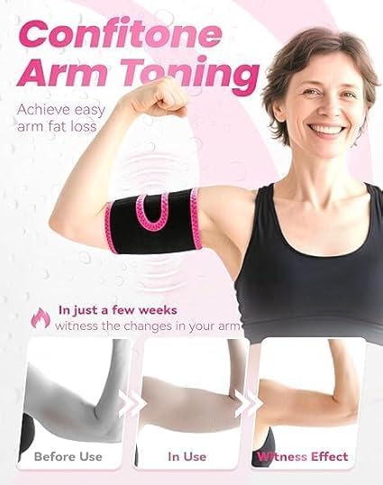 2 pcs Confitone Arm Toning, New Confitone Arm Trimmers & Sleeves, Sculpt Stubborn Fat Naturally While Staying Comfortablef