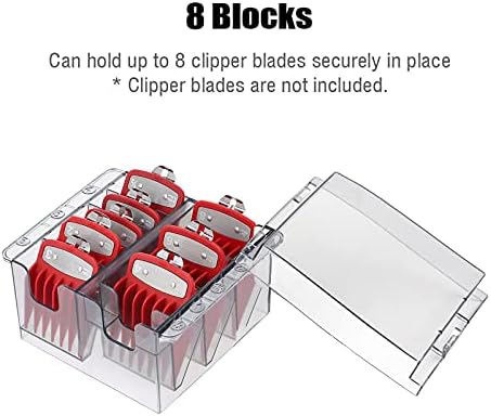 Plastic Blade Organizer for 8 Blades Storage Case Rack Clipper Comb Holder
