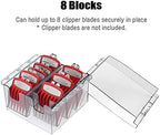 Plastic Blade Organizer for 8 Blades Storage Case Rack Clipper Comb Holder