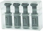 CanDo 10-3756-4 Digi-Flex Multi 4 Additional Finger Button with Box, XX-Heavy, Silver