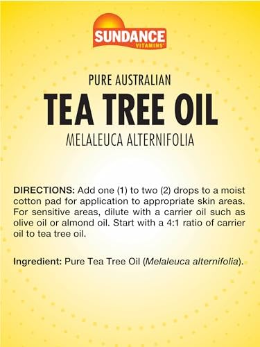 Sundance Australian Tea Tree Oil for Skin | 1 Fluid Ounce | Natural Pure Skin Aid | Melaleuca Alternifolia | Non-GMO and Gluten Free