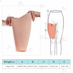 Silicone Thigh Pad Realistic Silicone Calf Leg Enhancer Pads Suitable Crooked Or Thin Legs Arms Scar Cover Sleeves