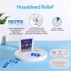 CoolBloom 2PCS Nose Ice Pack for Nose Bridge - Reusable Nose Cold Compress & Nosebleed Stopper, Leak-Proof Freezer Gel Pack for Kids & Adults First Aid