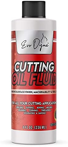 Cutting Oil, Cutting Fluid 8-OZ, Made in The USA | Cutting Oil for Drilling, Tapping, Milling | Professional Grade Fluid - Safe on Metal & Glass by Evo Dyne