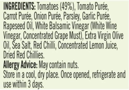 Loyd Grossman No Added Sugar Tomato & Chilli Sauce 350g