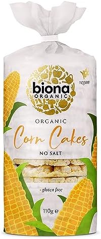 Biona Organic - Corn Cakes - Plain No Salt - 110g (Case of 12)