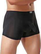 Men's Sexy Elephant Trunk Translucent Briefs Ice Silk U Bulge Underwear Halloween Cosplay