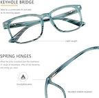 Vintage Square Progressive Multifocal Presbyopic Glasses, Photochromic Gray Sunglasses for Men Women Readers (Slate Blue,+0.00/+2.00 Magnification)