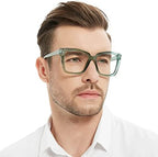 Bifocal Reading Glasses for Women Men Square Bifocals Blue Light Blocking Readers 1.0 1.25 1.5 1.75 2.0 to 3.0 3.5