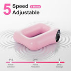 Deep Tissue Percussion Massage Gun, Ergonomic Fascia Blaster with 3 Modes & 5 Levels, Fascia Ring Massager with Belt for Muscle Relief & Full-Body Relaxation（Pink）