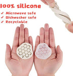 4 Pieces Silicone Honeycomb Molds for Chocolate, Honeycomb Fondant Mold for Kitchen Cake Cupcake Decorating Epoxy Resin Moulds for Christmas Candy Baking Cake Party Supplies