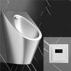 304 Stainless Steel Male Urinal,Wall Mounted Adult Automatic Sensor(Silver)