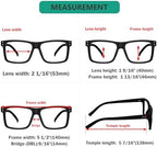 Eyekepper 5-pack Oversized Reading Glasses Square Large Frame Readers for Men and Women - Black +2.25