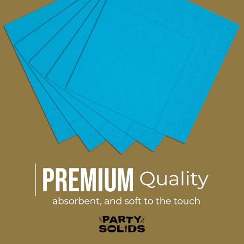 Turquoise Dinner Napkins Disposable Everyday 50 Pcs 2 Ply Turquoise Napkins Disposable Paper Everyday For Parties & Party Supplies