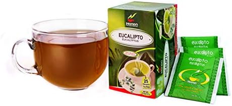 Hanan Peruvian Secrets Eucalyptus Herbal Tea | 100% Natural Eucalyptus Leaves | 25 Tea Bags | Naturally Aids in Alleviating Seasonal Respiratory Discomfort