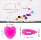 HINZIC Heart Eyeglasses Ear Grips Silicone Retainers Behind The Ear Hooks Holder Sunglasses Eyeglasses Stopper