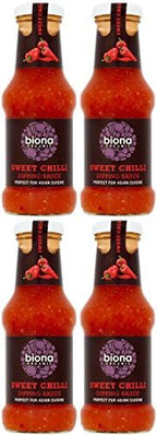 (4 PACK) - Biona - Organic Sweet Chilli Sauce | 250ml | 4 PACK BUNDLE