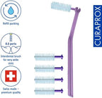 Curaprox Interdental Brush Set CPS 408 Perio – for Wider Gaps & Gum Care | Includes 5 Brushes & Ergonomic Holder for Comfortable Cleaning | Swiss Made