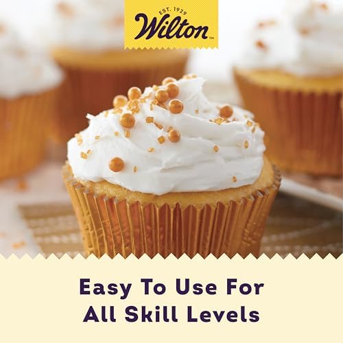 Wilton Gold Pearlized Sugar Sprinkles, Gold Sprinkles for Cookie & Cake Decorating 5.22 Oz.