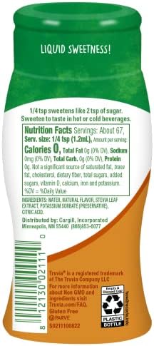 Truvia Zero-Calorie Liquid Sweetener from the Stevia Leaf, 2.7 Fl Oz bottle, Caramel flavor (Pack of 1)