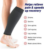 Neo-G Calf Compression Sleeve for Men and Women for Sports, Daily Wear – Shin Splint Compression Sleeve provides Shin Splint Relief, Pain Relief from Injury, Strains, Sprains, Weak Calves - M